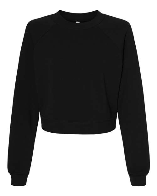 Women's Crop Raglan Crewneck Sweatshirt