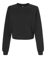 Women's Crop Raglan Fleece Crewneck Sweatshirt