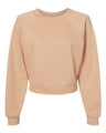 Women's Crop Raglan Fleece Crewneck Sweatshirt