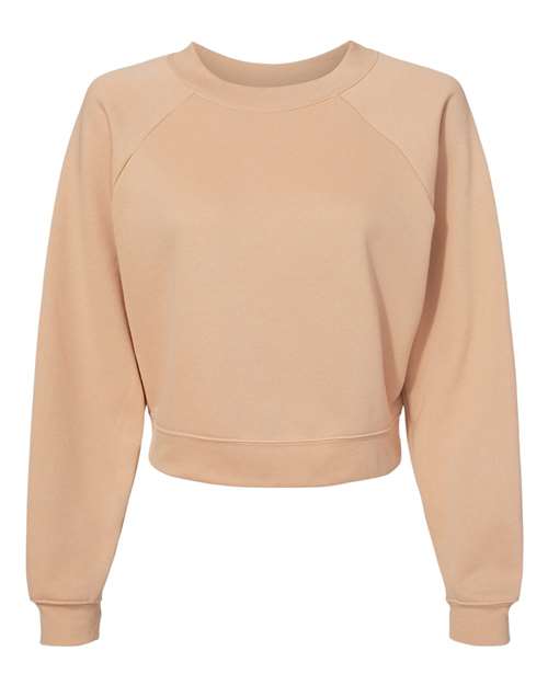 Women's Crop Raglan Crewneck Sweatshirt