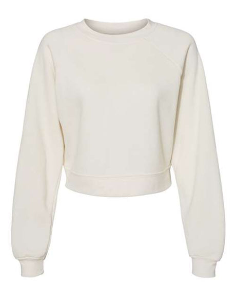 Women's Crop Raglan Fleece Crewneck Sweatshirt