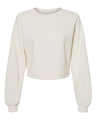 Women's Crop Raglan Fleece Crewneck Sweatshirt