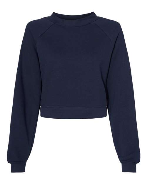 Women's Crop Raglan Crewneck Sweatshirt