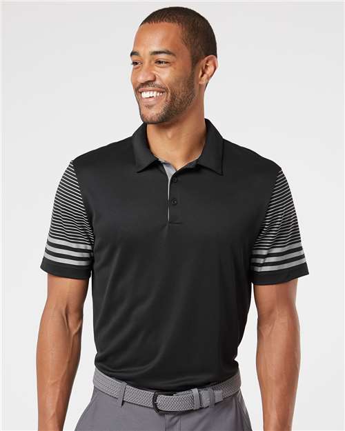 Men's Striped Sleeve Polo
