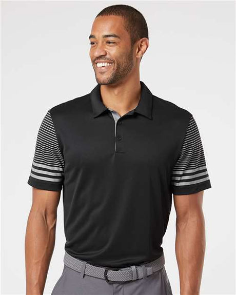 Men's Striped Sleeve Polo