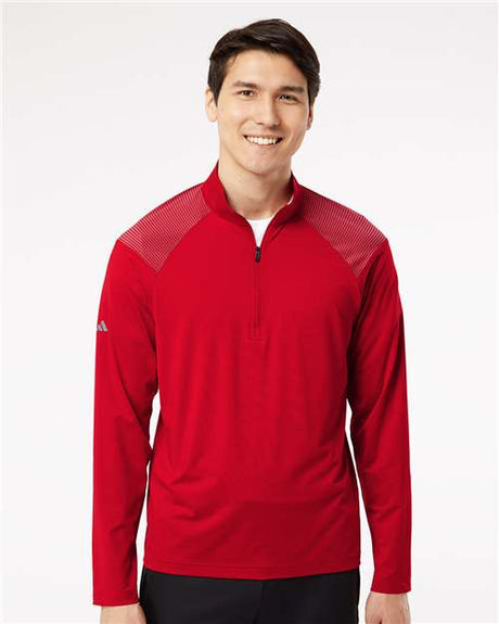 Men's Ultimate365 Lightweight Shoulder Stripe Quarter-Zip Pullover