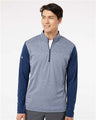 Men's Ultimate365 Heather Block Print Quarter-Zip Pullover