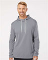 Men's Textured Mixed Media Midweight Hooded Sweatshirt