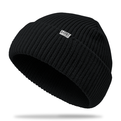 Black Field Beanie - Lost Hat Co.