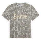 Mississippi State Mossy Oak Tee, cream print on Mossy Oak Bottomland