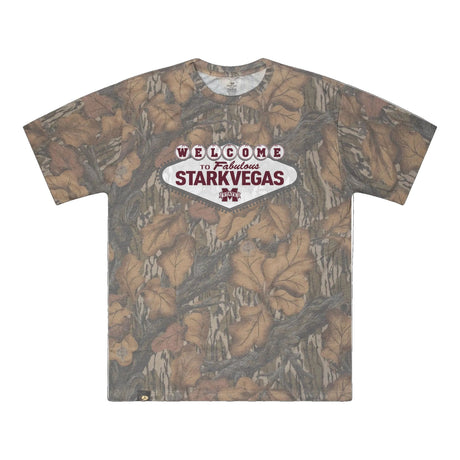 Welcome to StarkVegas Mossy Oak Tee, multicolor print on Mossy Oak Fall Foliage