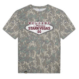 Welcome to StarkVegas Mossy Oak Tee, multicolor print on Mossy Oak Greenleaf