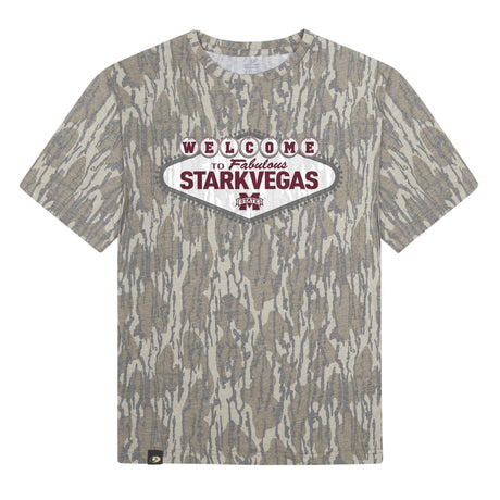 Welcome to StarkVegas Mossy Oak Youth Tee, multicolor print on Mossy Oak Bottomland