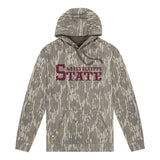 Mississippi State Mossy Oak Youth Hoodie, maroon print on Mossy Oak Bottomland