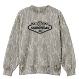 Welcome to StarkVegas Mossy Oak Mockneck Sweatshirt (Bottomland), black print on Mossy Oak Bottomland