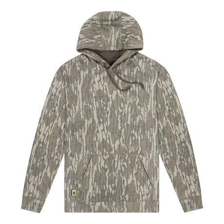 Mossy Oak Bottomland washed out tri-blend hoodie, blank
