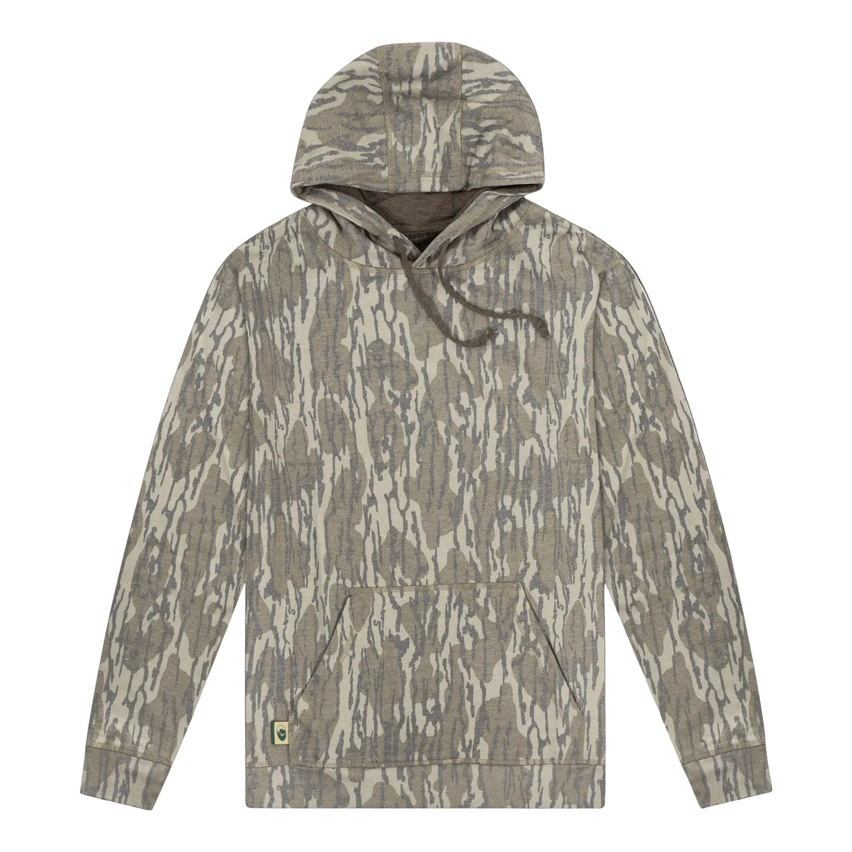 Mossy Oak Bottomland washed out tri-blend hoodie, blank