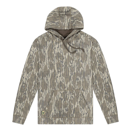 Mossy Oak Bottomland washed out tri-blend hoodie, blank