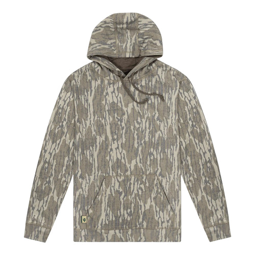 Mossy Oak Bottomland washed out tri-blend hoodie, blank