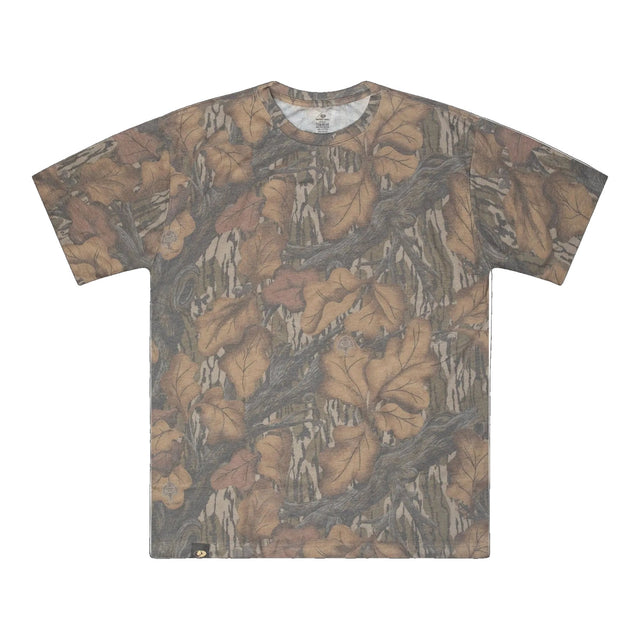 Mossy Oak Fall Foliage washed out tri-blend tee, blank