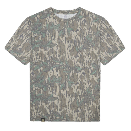 Mossy Oak Greenleaf washed out tri-blend tee, blank