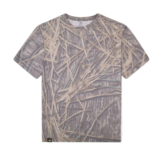 Mossy Oak Shadow Grass washed out tri-blend tee, blank