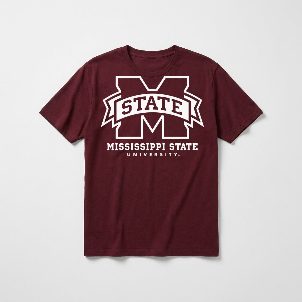 Mississippi State bigM tee — Maroon