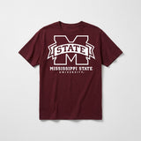 Mississippi State bigM tee — Maroon