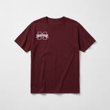 Mississippi State leftchest tee — Maroon
