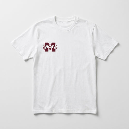 Mississippi State leftchest tee — White