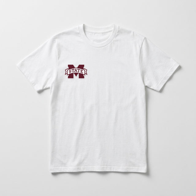 Mississippi State leftchest tee — White