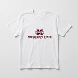 Mississippi State stacked tee — White