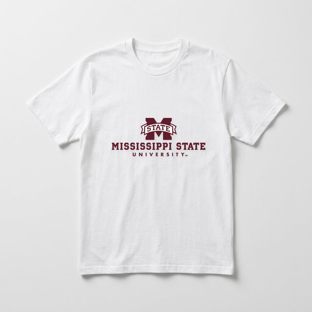 Mississippi State stacked tee — White