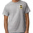 Starkville High swim left chest logo on a grey cotton tee