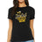 Jacket Swim Mom logo on a black tri-blend tee