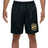 Starkville High swim logo on black 7 inch mesh shorts