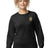 Starkville High swim left chest logo on a black long sleeve tee