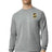 Starkville High swim left chest logo on a grey long sleeve tee